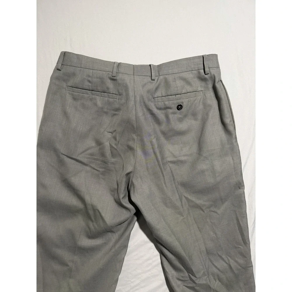 banana republic modern fit grey dress pants, zip fly, men's 31x31